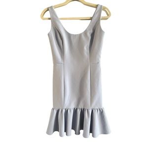 Milly Geneva mini dress in light blue (size 0)